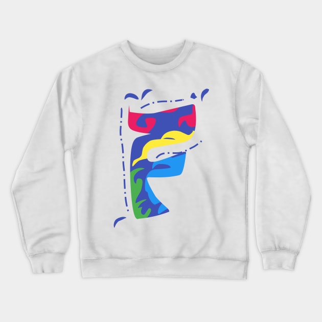 Letter F Crewneck Sweatshirt by Fadmel